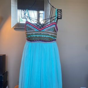 COPY - Venus Mint Green Sheer Elegant Dress